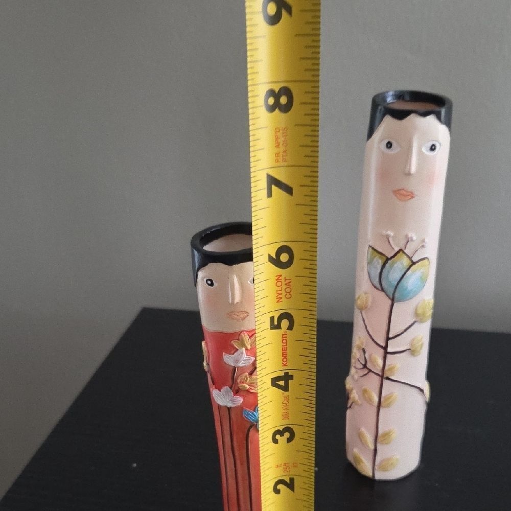 Hand-Painted Decorative Vases Set - Picture 7 of 7